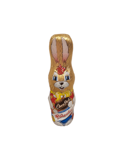 Paleo Hasenfigur aus Zartbitterschokolade ohne Zuckerzusatz 45 g (Vegan)